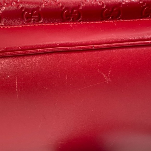 GUCCI Red Leather Backpack main image 11